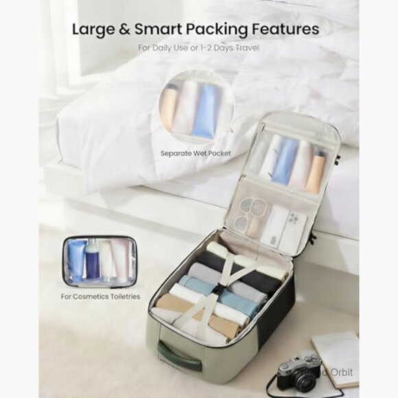 25L Waterproof Travel Backpack with Laptop Sleeve, Daypack for Hiking & main image 5